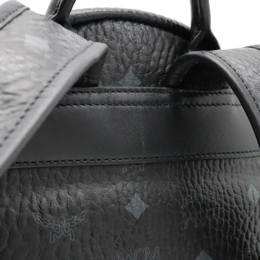 MCM Pre-owned Leather backpacks Black Dames