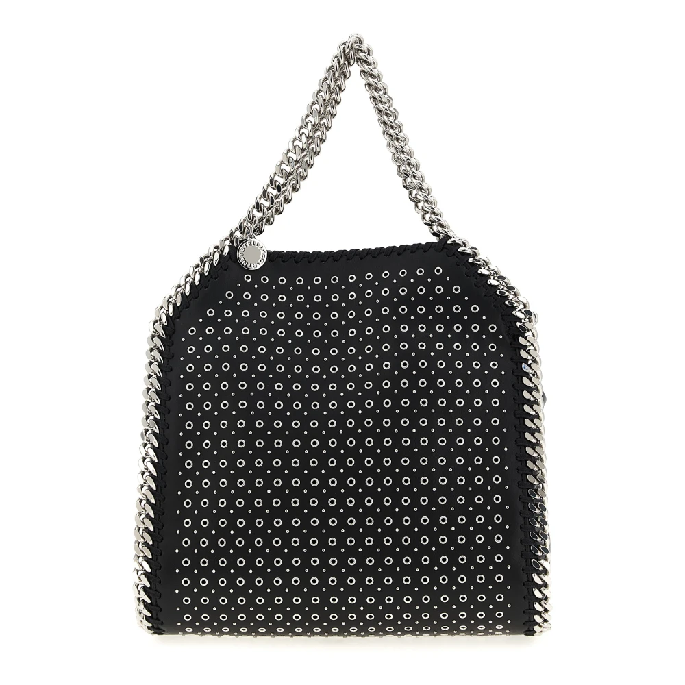Stella Mccartney Vrouw Zwart Tassen Dames, One Size, Polyester, Mini Falabella Tote