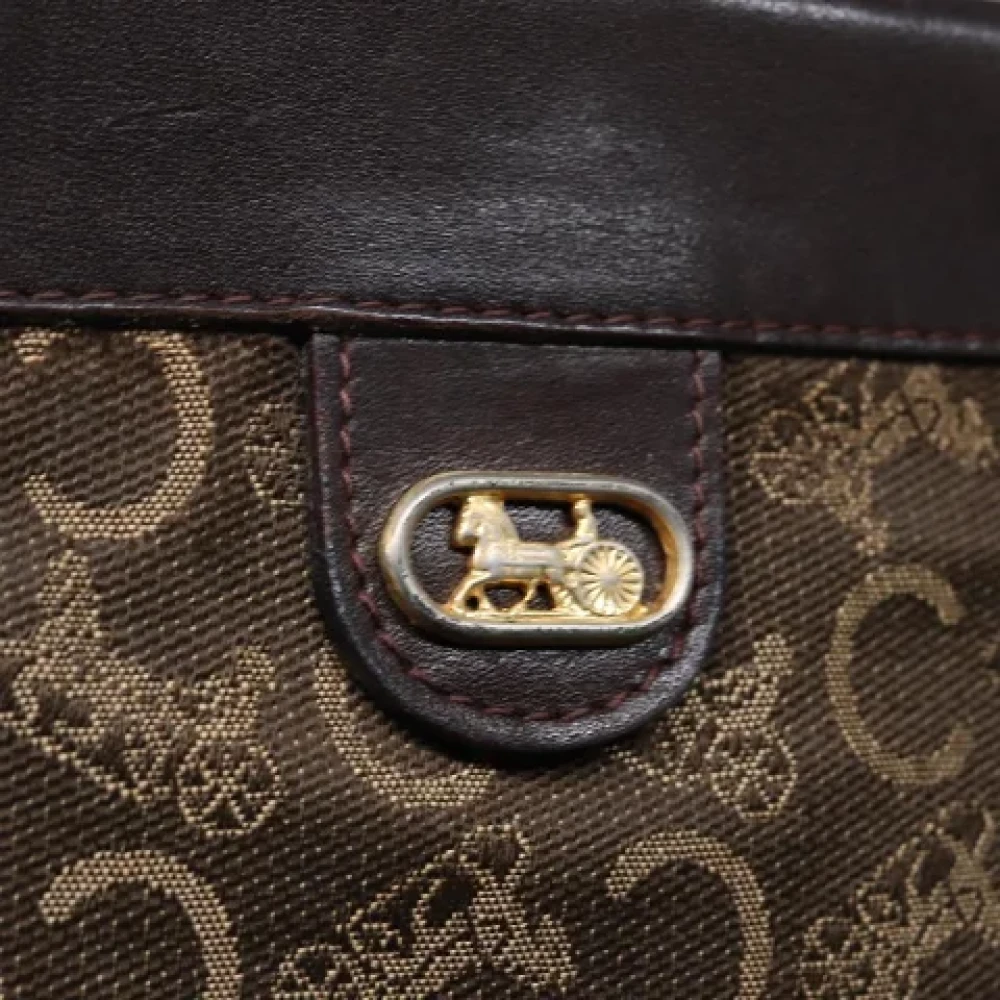 Celine Vintage Pre-owned Canvas clutches Brown Dames
