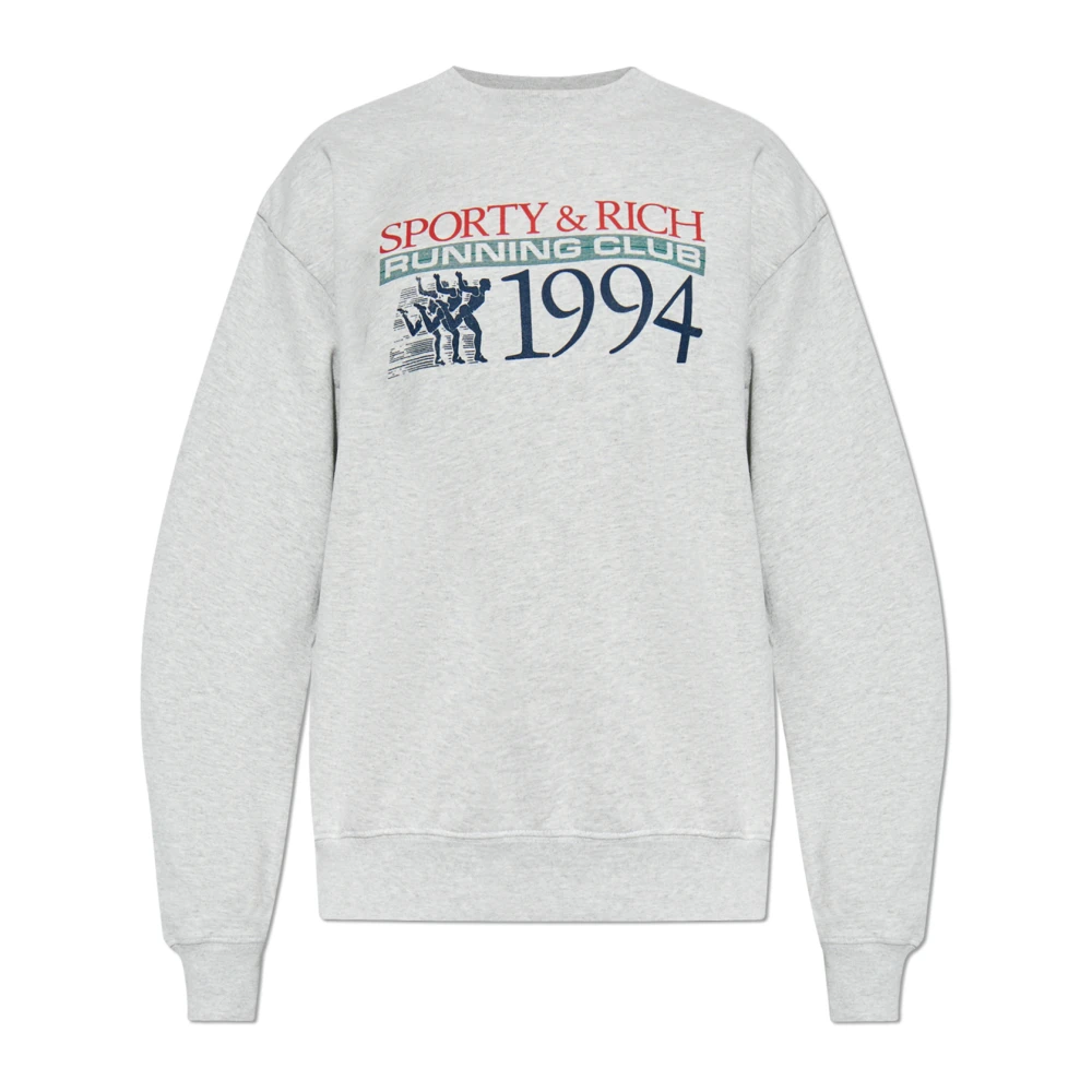 Sporty & Rich Sweatshirt uit de The Mountain collectie Gray Unisex