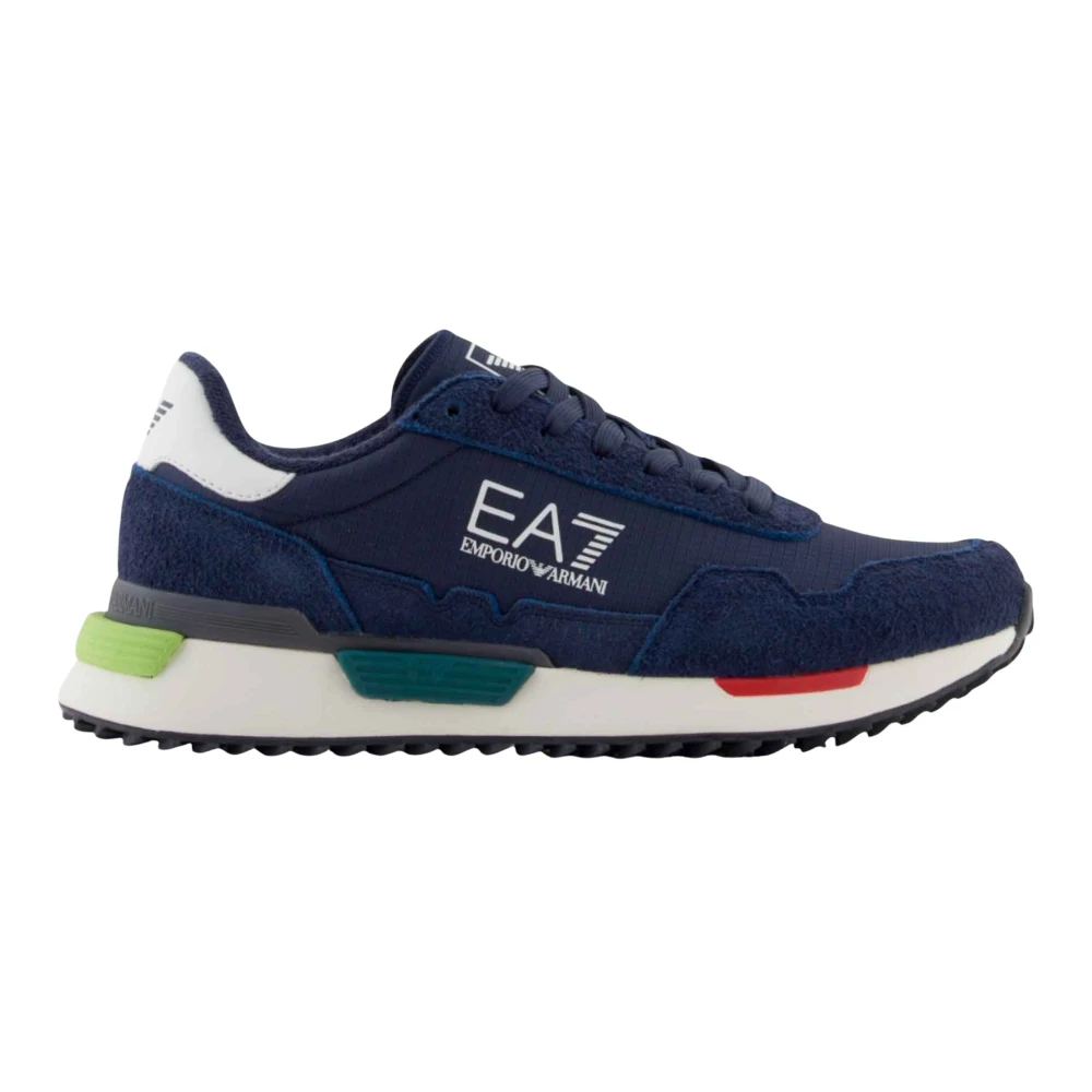 Emporio Armani Ea7 Mannelijk Blauw Sneakers
