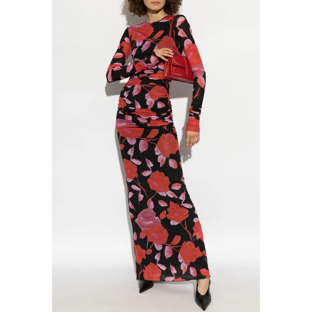 Blumarine Jurk met bloemenmotief Red Dames