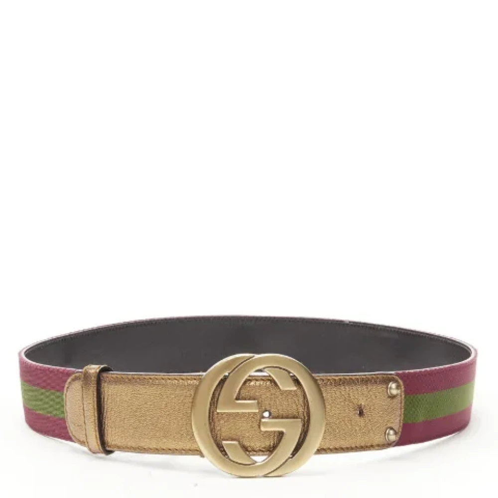 Gucci Vintage Pre-owned Nylon belts Red Dames