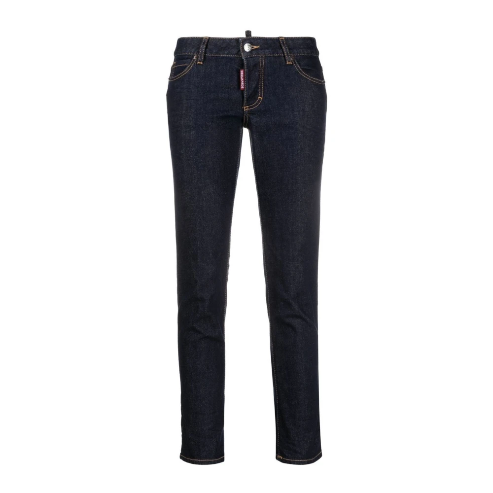 Dsquared2 Blue Skinny Fit Jeans, Female, 2XS, Skinny Jennifer Crop Jeans