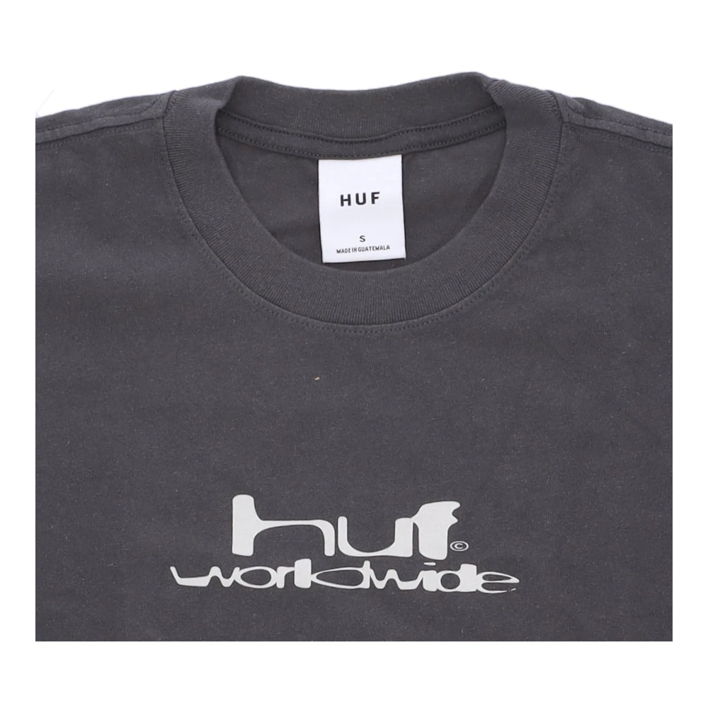 HUF Gun Metal Crop Tee Soft Fit Gray Dames