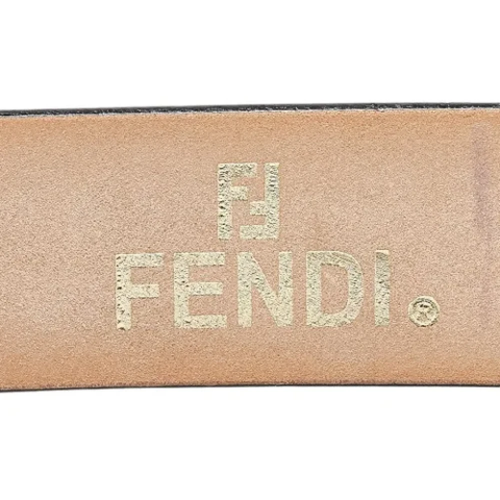 Fendi Vintage Pre-owned Leather belts Black Heren