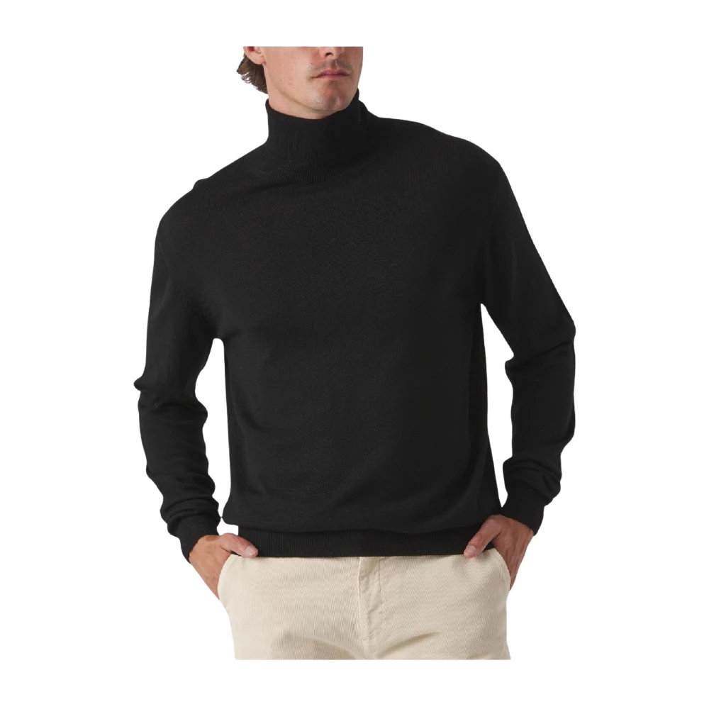 Scotta Men's Black Turtlenecks, S, Turtleneck