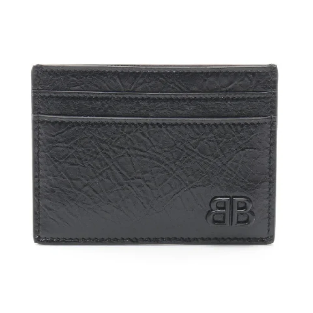 Balenciaga Vintage Pre-owned Leather wallets Black Dames