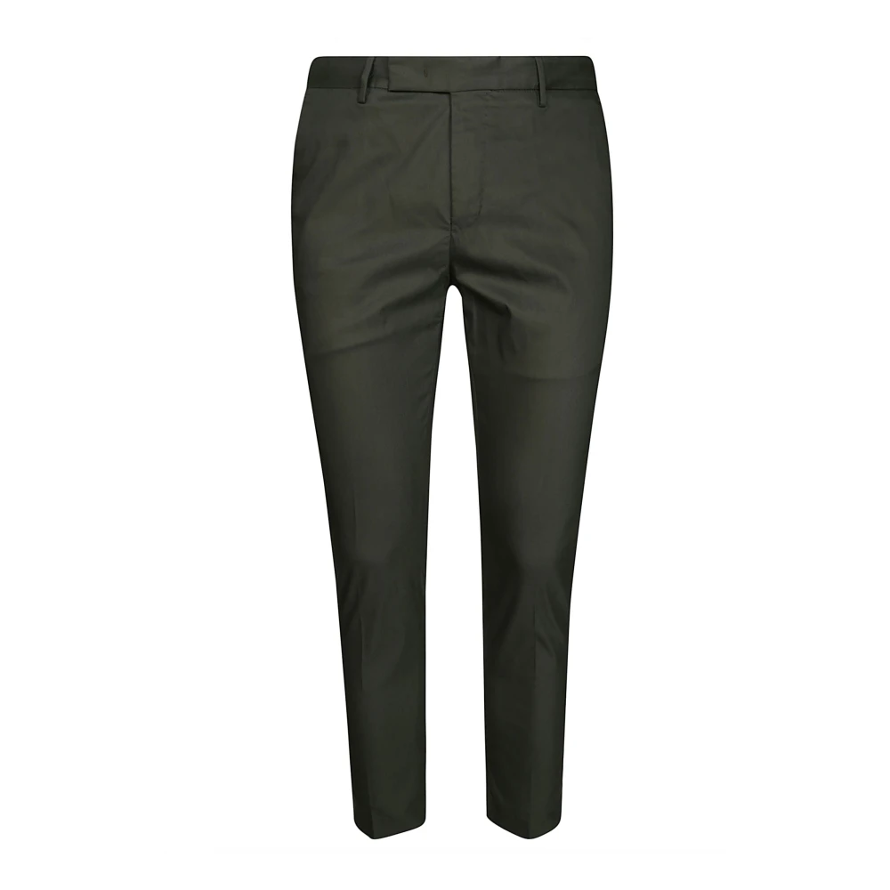 Pt01 Stretchkatoenen Techno broek Green Heren