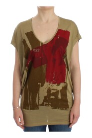 Green print shortsleeve t-shirt
