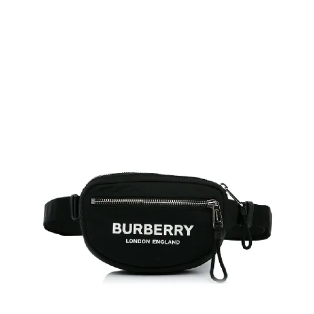Burberry Vintage Pre-owned Nylon crossbody-bags Black Heren