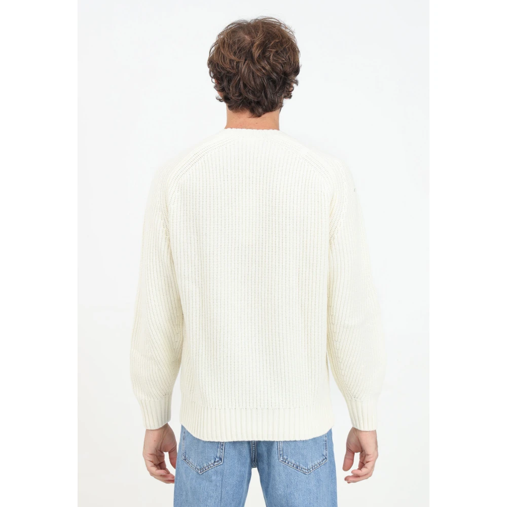 Lacoste Crème Crew Neck Sweater Beige Heren