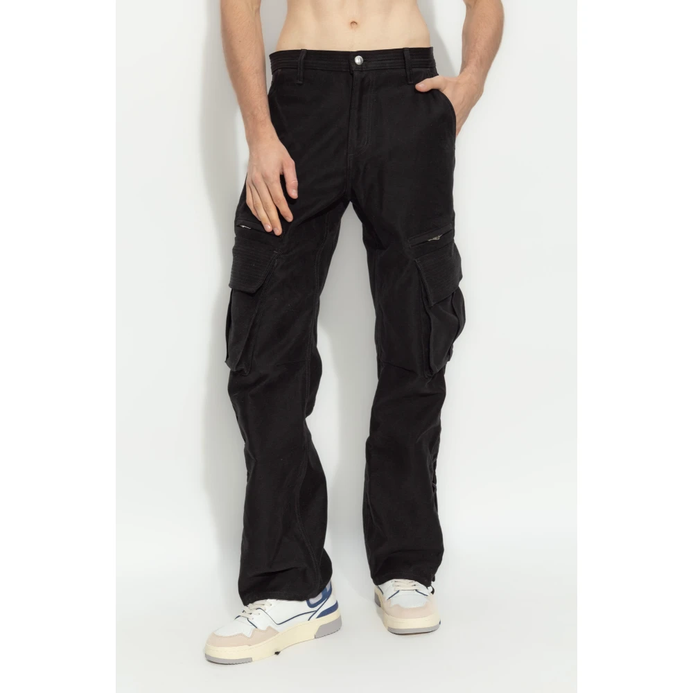 Rhude Cotton Cargo Broek Black Heren