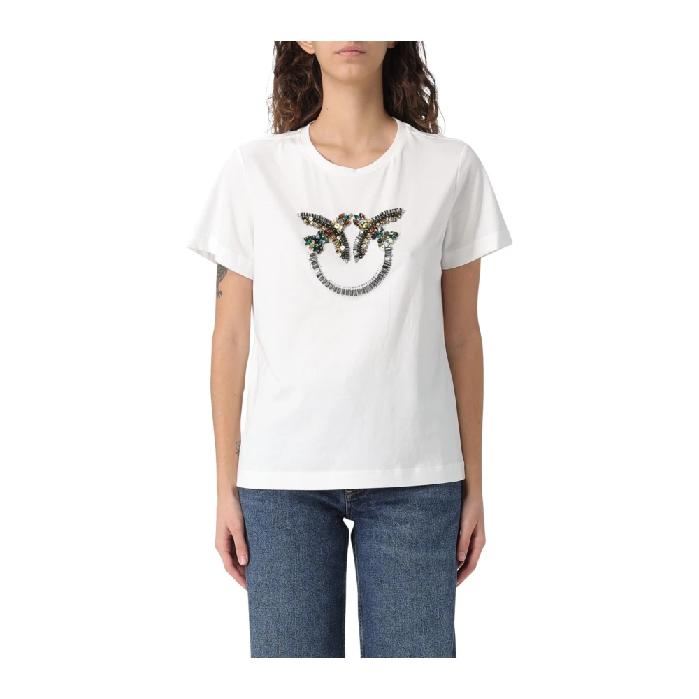 Pinko Women's White T-Shirts And Polos - T-Shirts - Xs - Tops