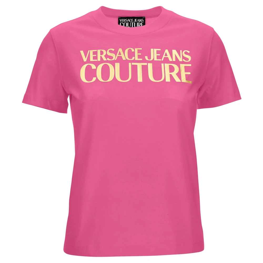 Versace Jeans Couture Women's Pink T-Shirts, Xs, T-Shirt