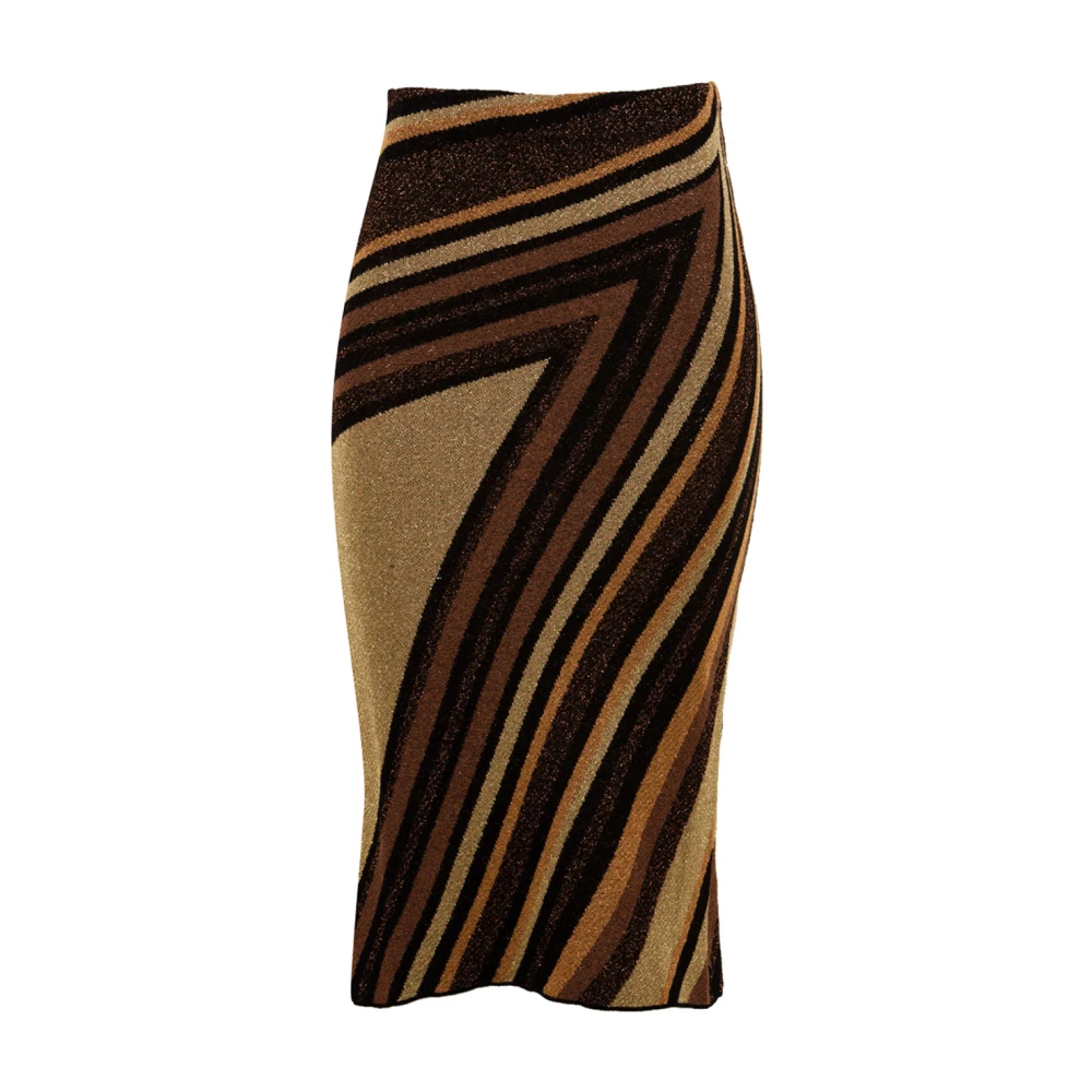 Akep Women's Multicolor Jacquard Longuette Skirt - Midi Skirts - S - Skirts