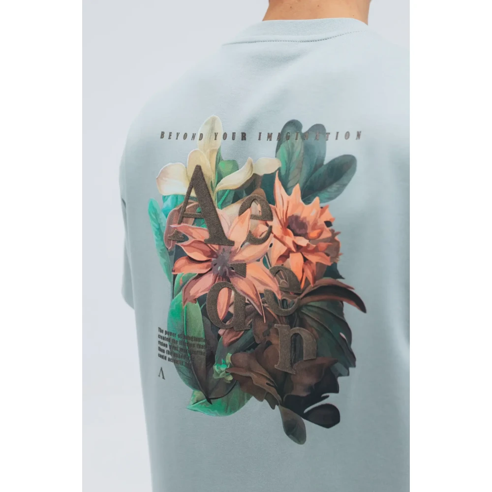 Aeden Gerald Sea Foam Tee Blue Heren