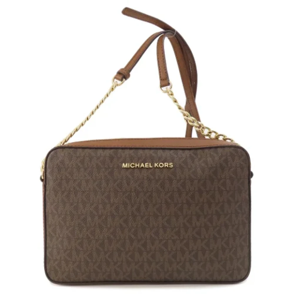 Michael Kors Pre-owned Fabric shoulder-bags Brown Dames