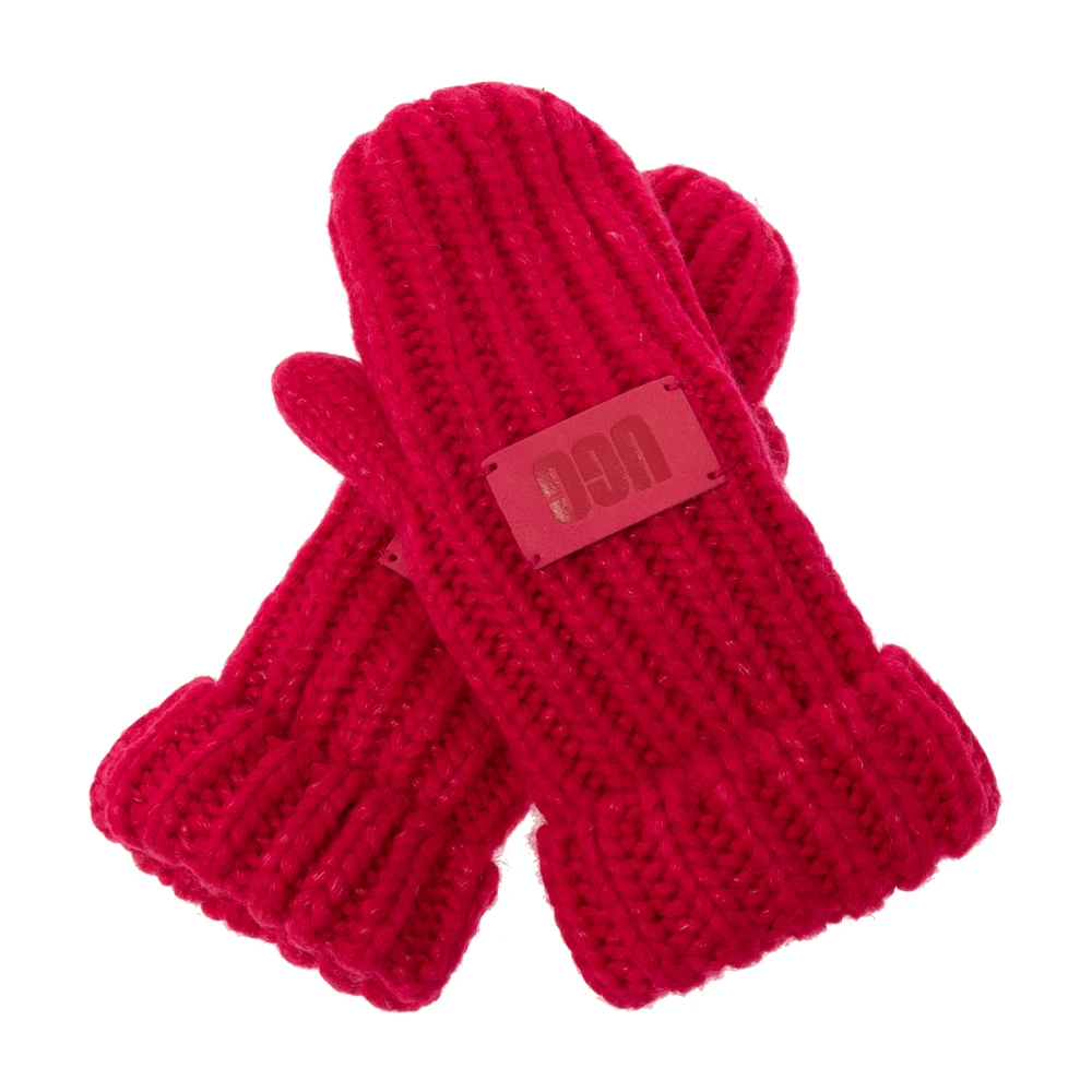 UGG Handskar med logopatch Pink, Unisex