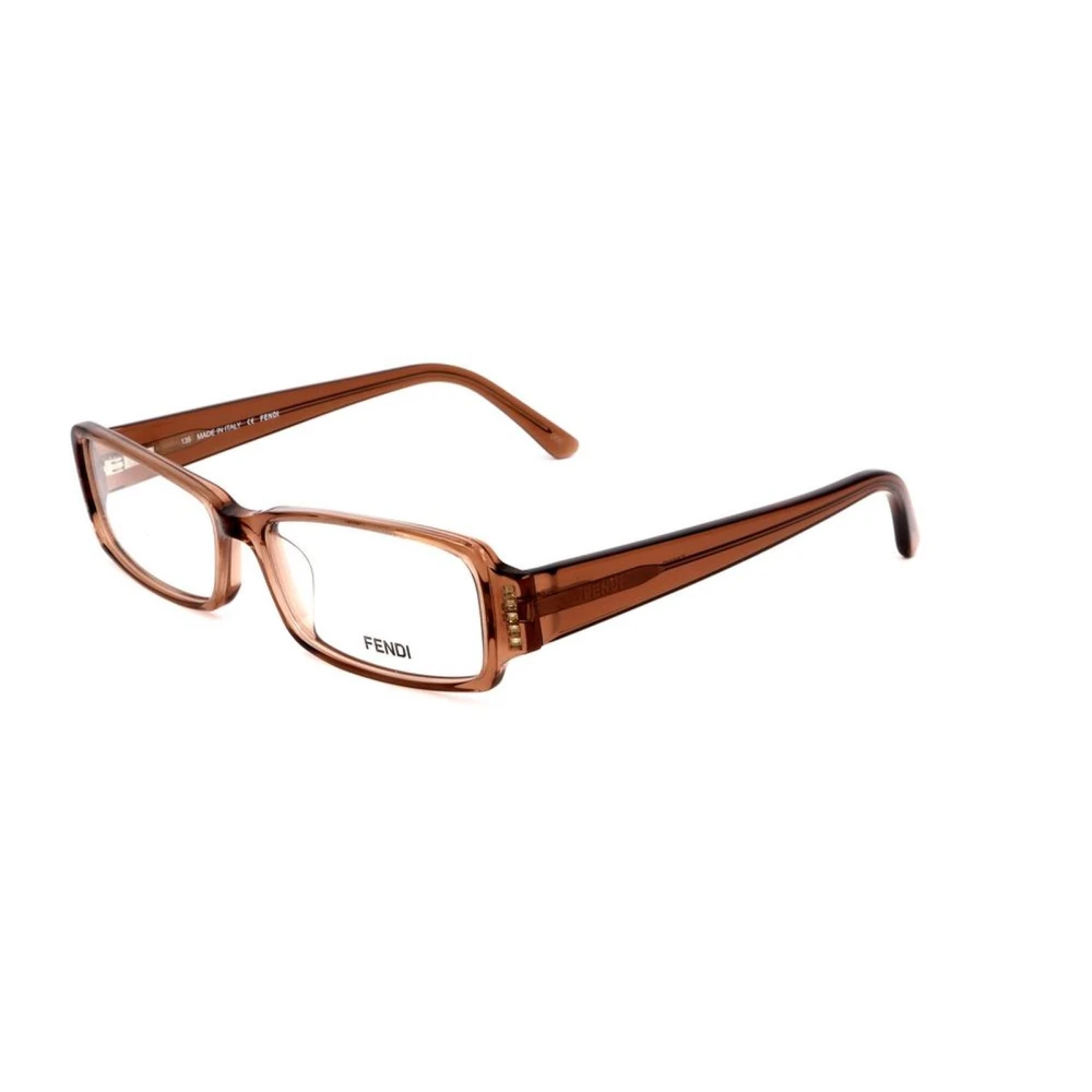 Fendi Bruine plastic frame bril met wijzerplaat Brown Dames