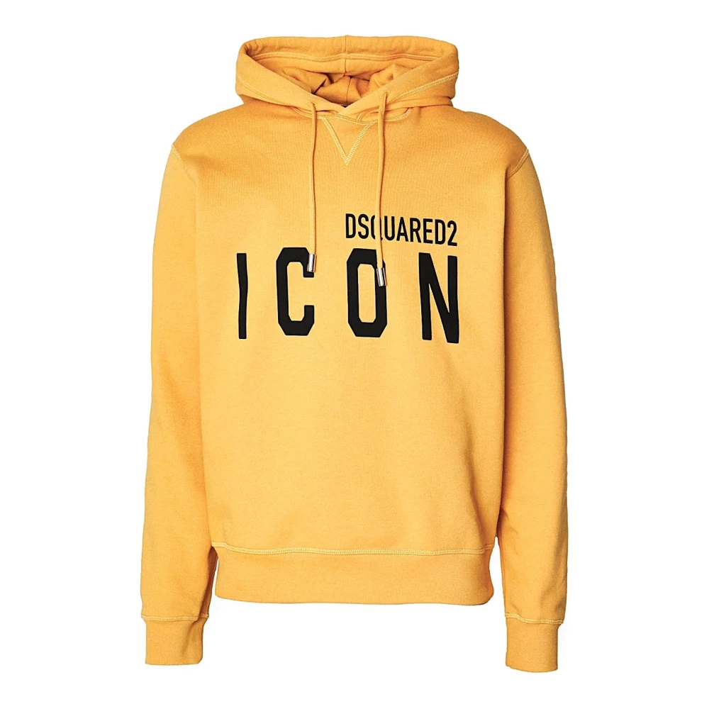 Dsquared2 Men's Yellow Hoodies, M, Felpa