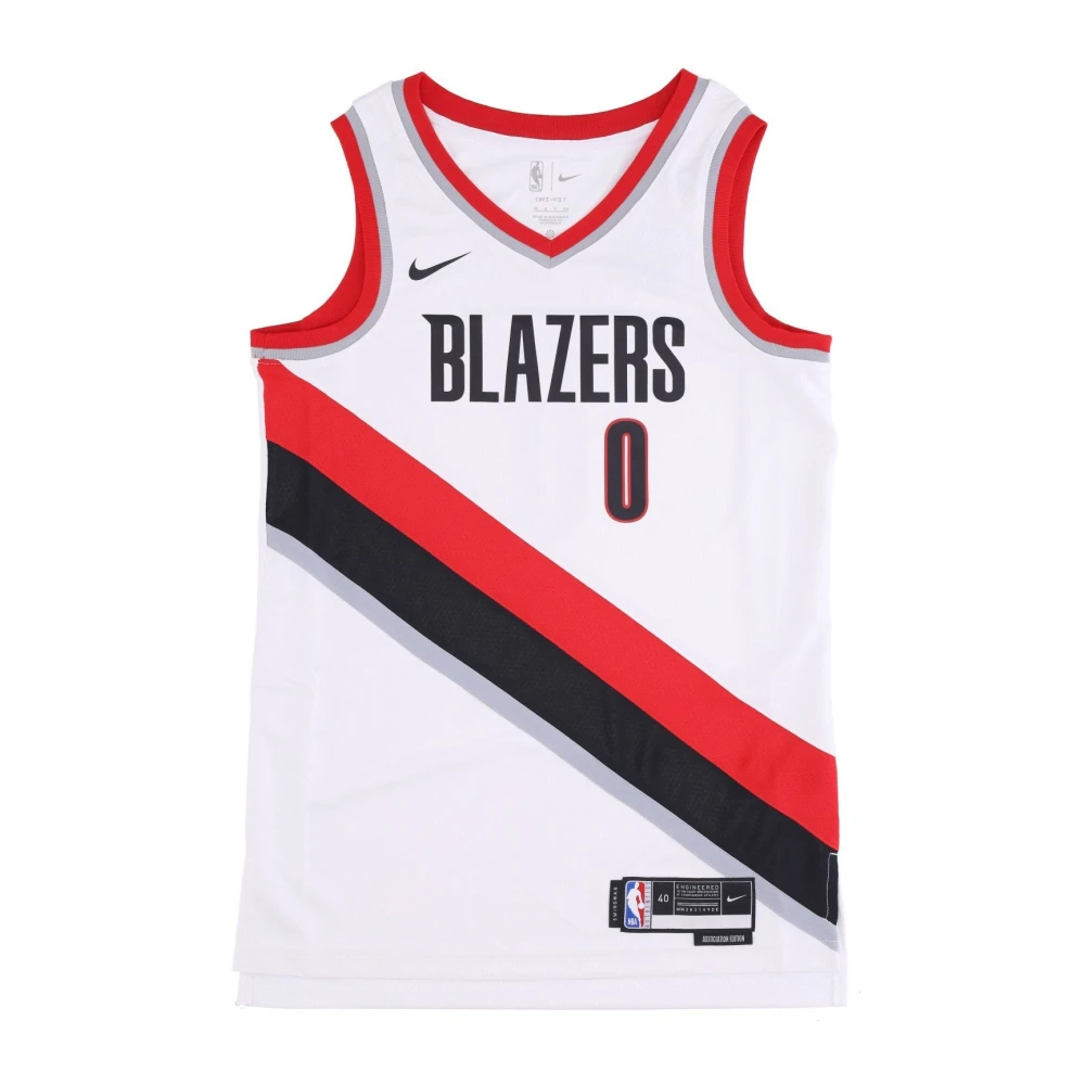 Nike Men's White Training, S, Nba Swingman Jersey - Damian Lillard