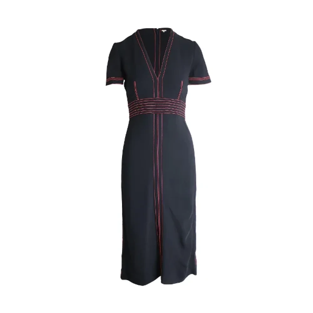 Burberry Vintage Pre-owned Viscose dresses Black Dames