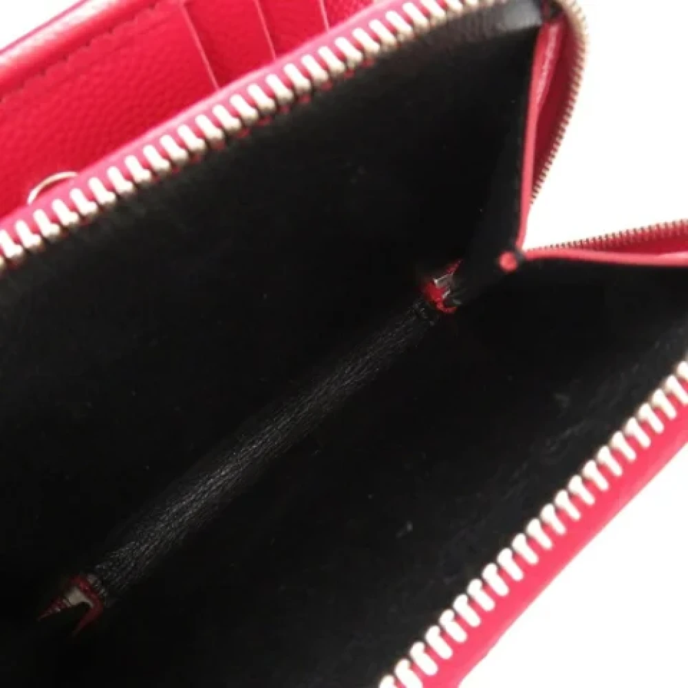 Saint Laurent Vintage Pre-owned Leather wallets Red Dames