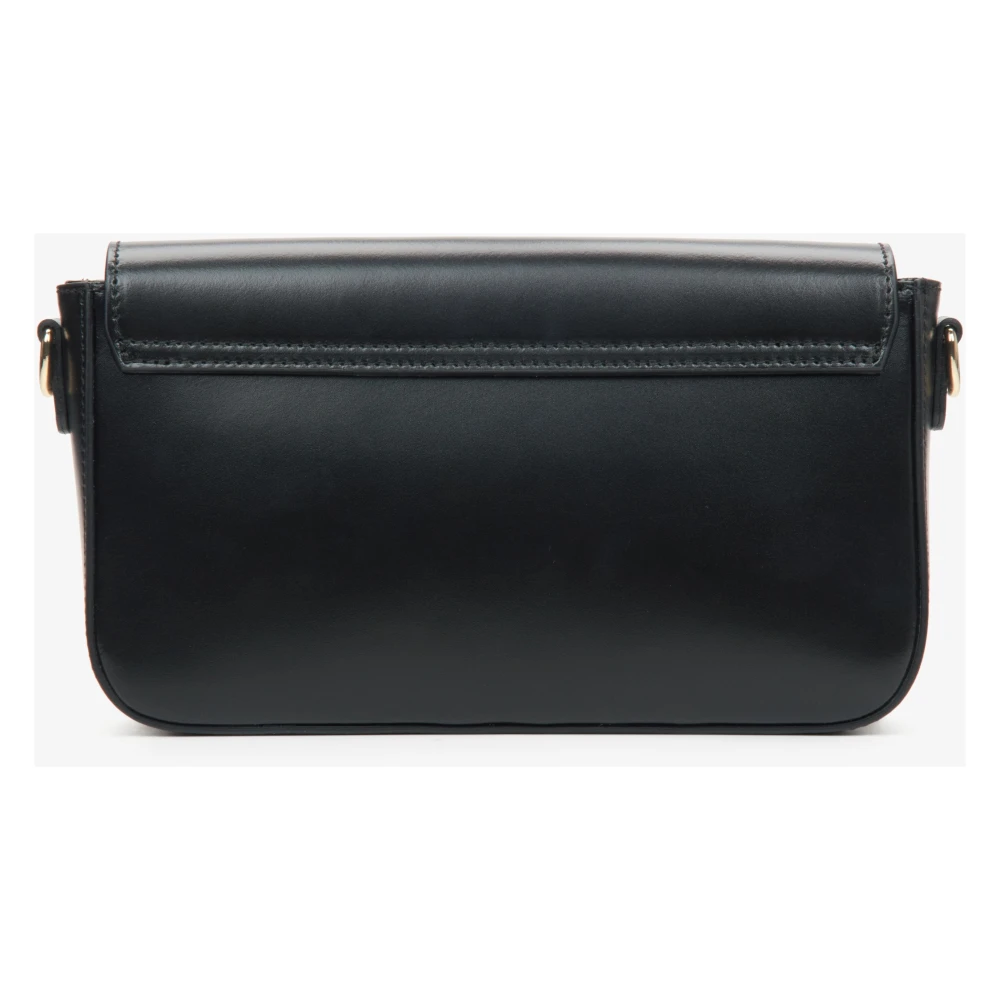 Estro Dames Kleine Zwarte Baguette Handtas Er00115405 Black Dames
