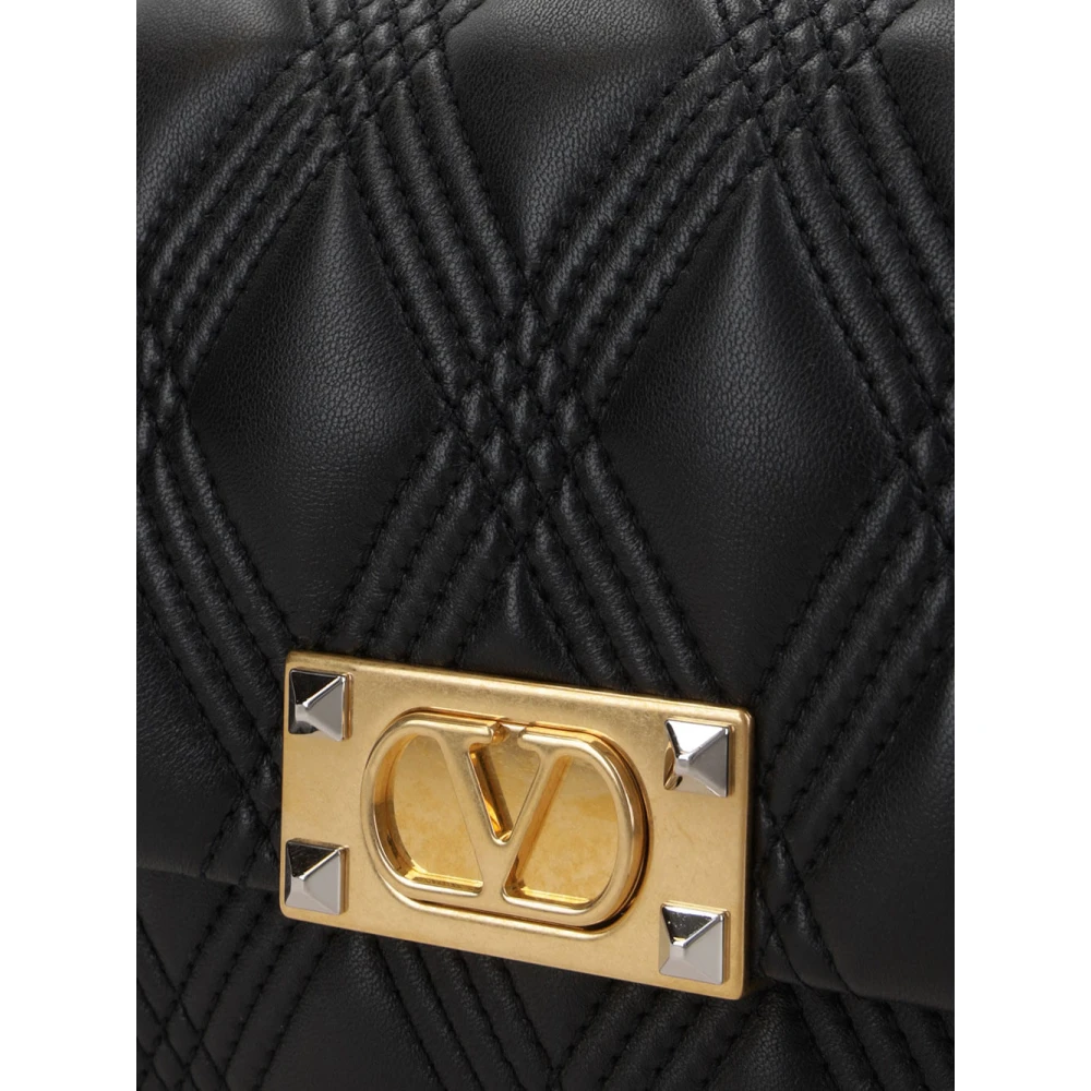 Valentino Garavani Stijlvolle Schoudertas met Unieke Stijl Black Dames