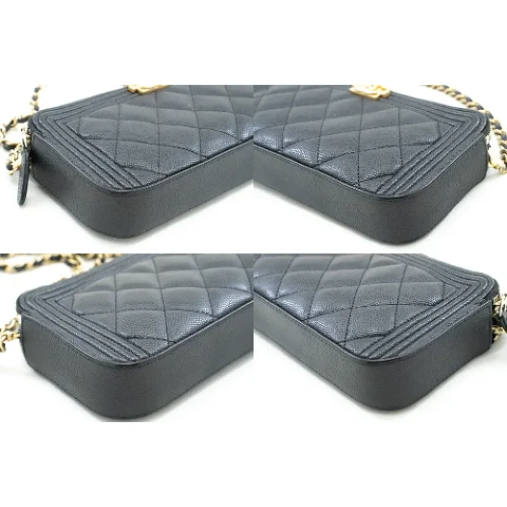 Chanel Vintage Pre-owned Leather chanel-bags Black Dames