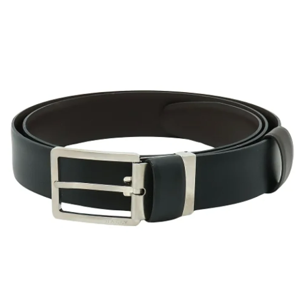 Bally Pre-owned Leather belts Black Dames