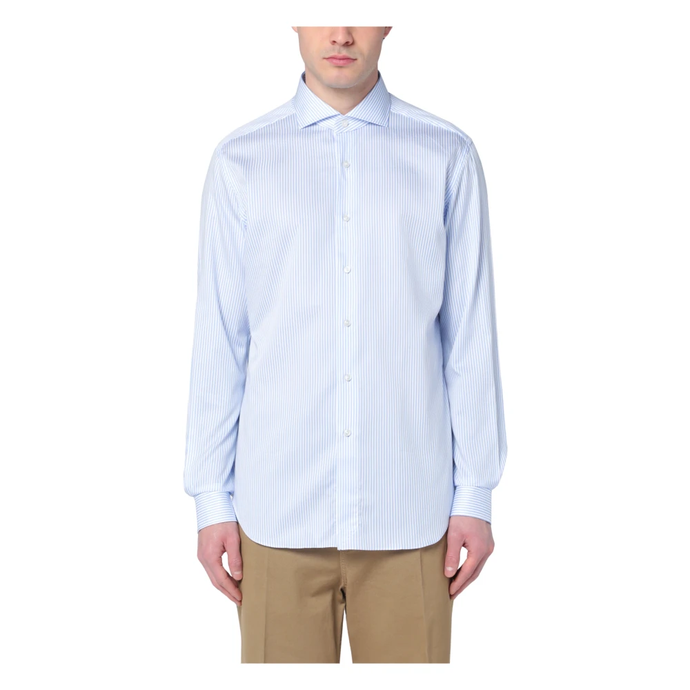 Xacus Lange Mouw Reis Shirt Blue Heren