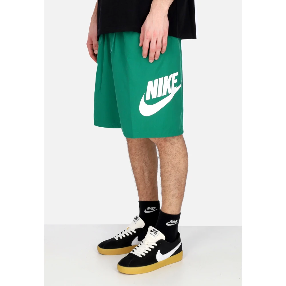 Nike Club Geweven Korte Broek Malachiet Wit Green Heren