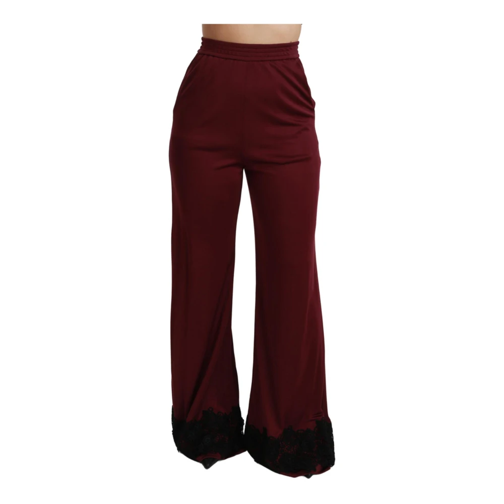 Dolce & Gabbana Mujer Rojo - Wide Trousers - Trousers - S