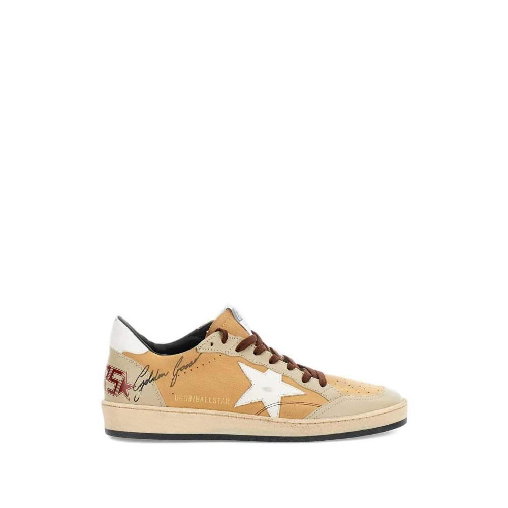 Golden Goose Men's Beige Sneakers, 6 Uk, Ball Star Trainers