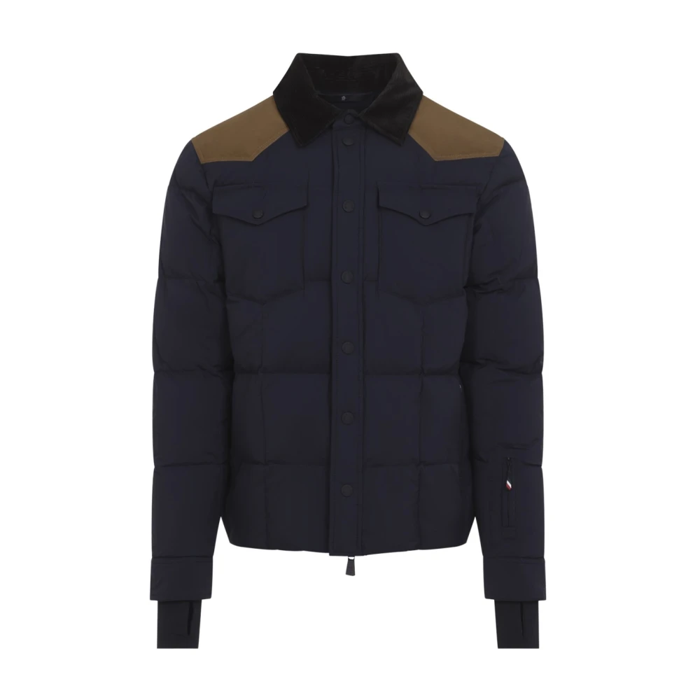 Moncler Grenoble Blue Polyamide Full-Length Jacket - 5 - Image 4