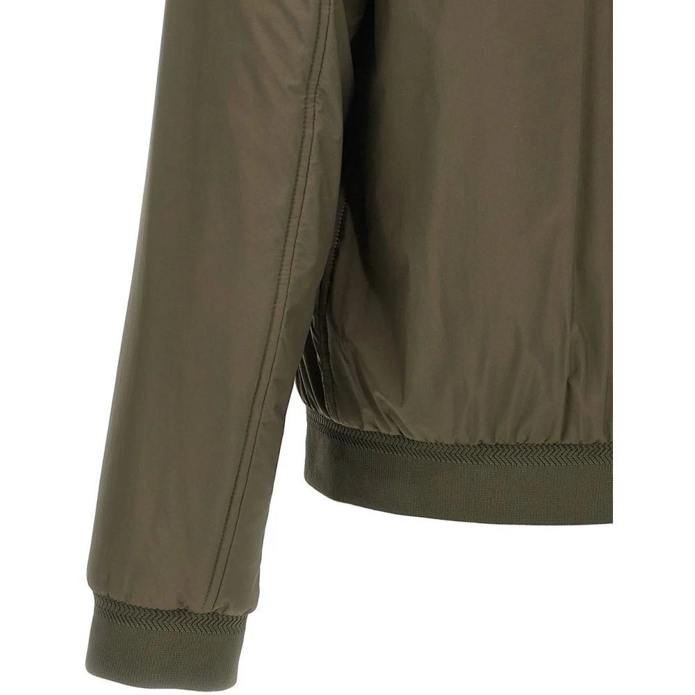 Herno Green Ecoage Bomber Jacket Green Heren