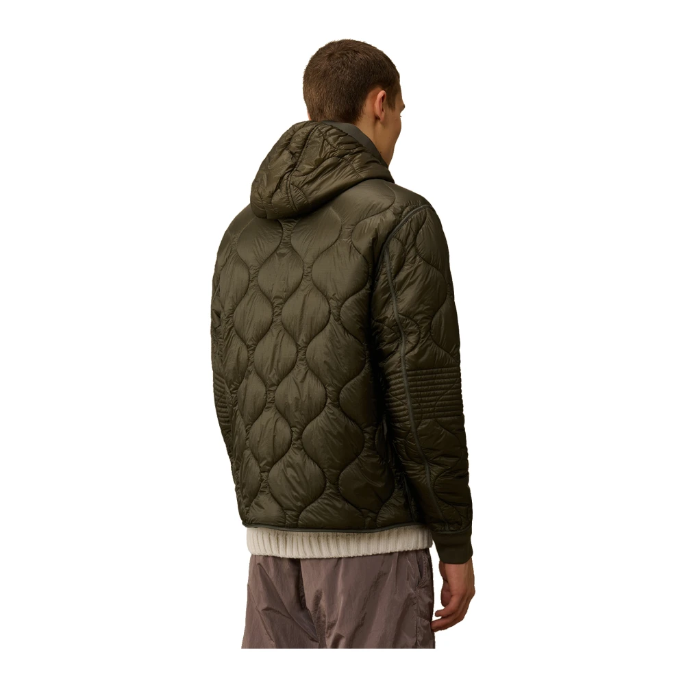 C.P. Company Gewatteerde nylon jas met Primaloft Silver Green Heren