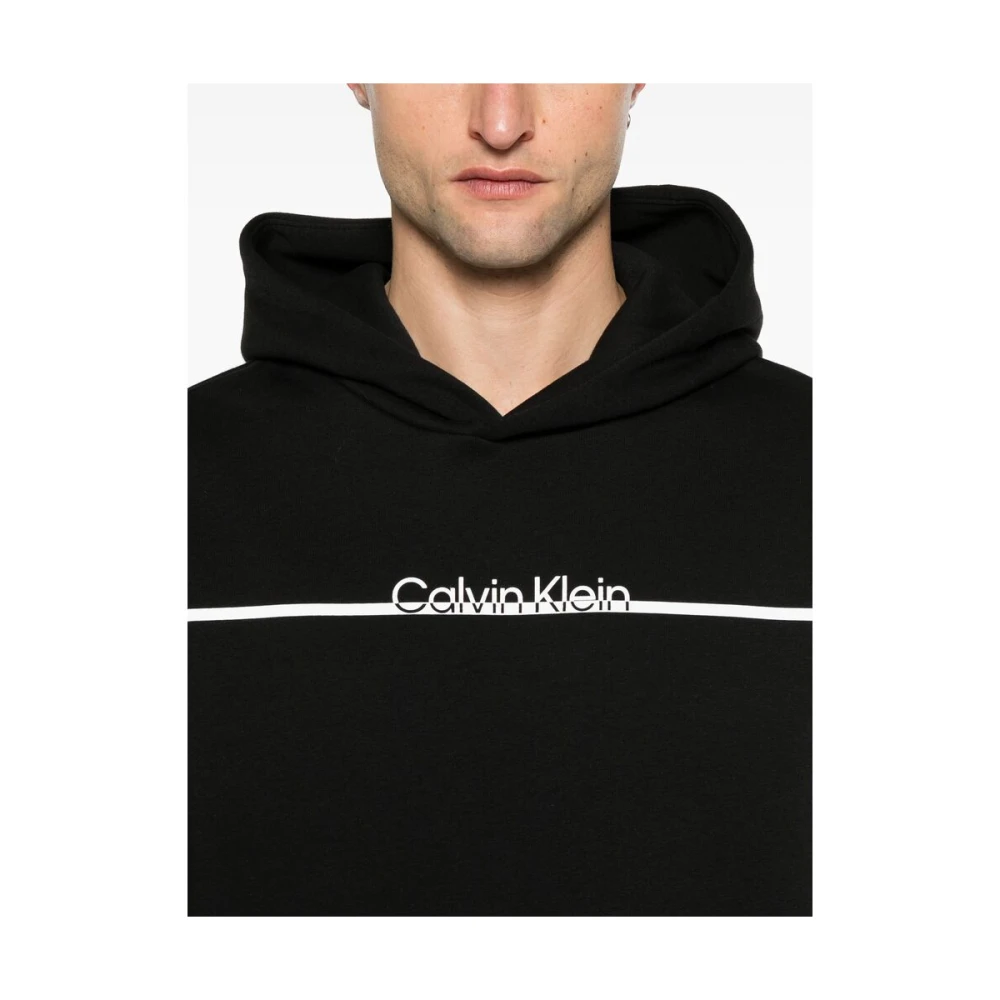 Calvin Klein Zwarte Klassieke Hoodie Black Heren