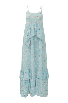 Dog Print Maxi Dress