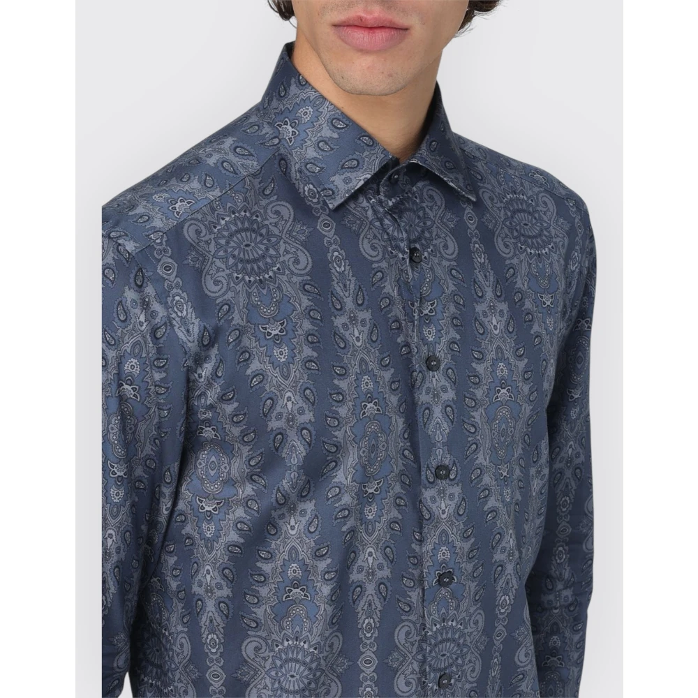 ETRO Roma Shirt voor Stijlvolle Look Blue Heren