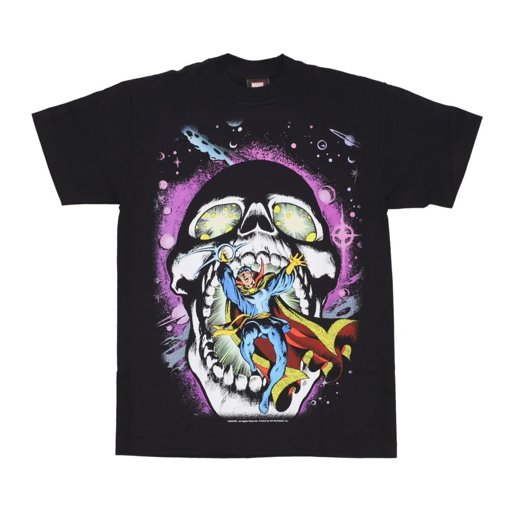 HUF Avengers Skull Tee Zwart T-shirt Black Heren