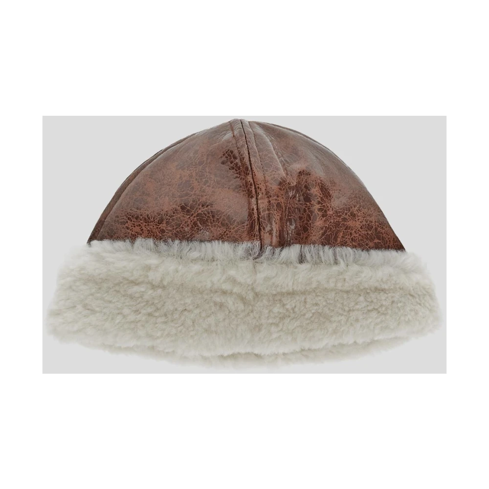 Stand Studio Shearling Hoed van Polyester Brown Dames