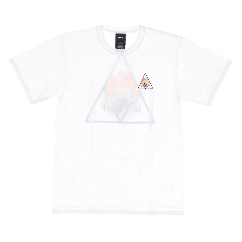 HUF Triple Triangle Witte Tee Korte Mouw White Heren