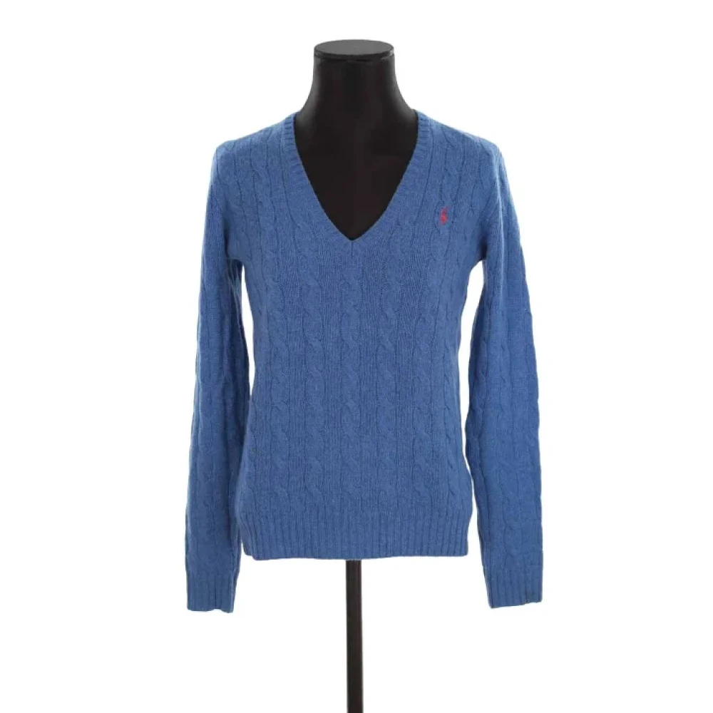 Ralph Lauren Pre-owned Wool tops Blue Dames