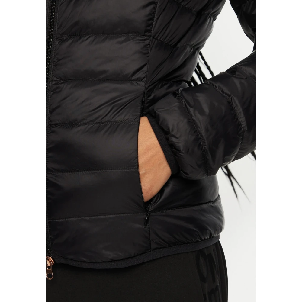 Emporio Armani EA7 Zwarte Lichtgewicht Gewatteerde Jas 6Dtb28 Black Dames