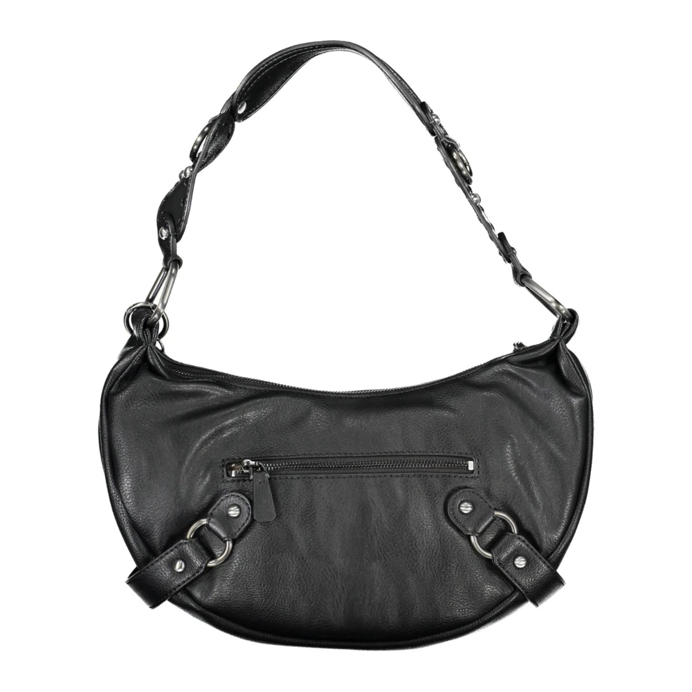 Guess Zwarte dames schoudertas met rits Black Dames