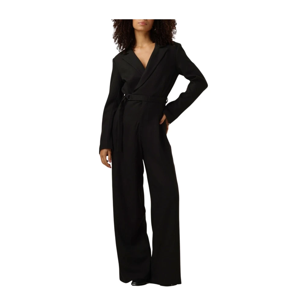 Notre-v Elegante Zwarte Jumpsuit voor Vrouwen Black Dames