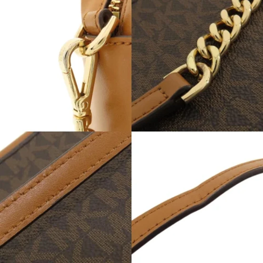 Michael Kors Pre-owned Canvas shoulder-bags Brown Dames